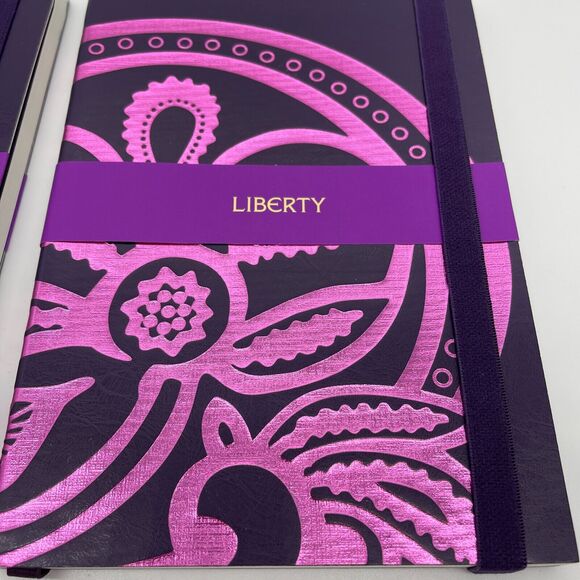 Notebooks Journals A5 Tanjore Lotus Liberty Lay Flat 152 Ruled Lined Pages (2) - Picture 4 of 7